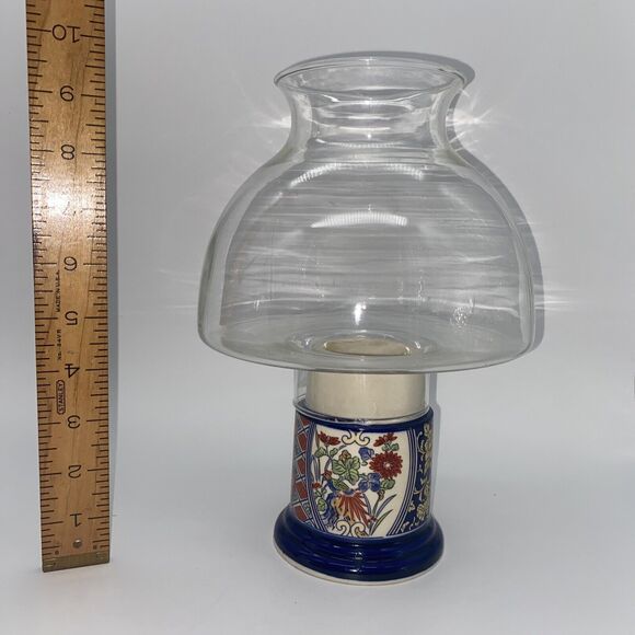 Vintage Gailstyn-Sutton Towle Japanese Votive Candle Holder With Glass Shade 10" - Picture 2 of 8
